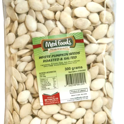 White Pumpkin Seeds, Roasted & Salted