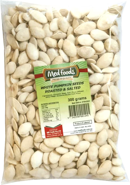 White Pumpkin Seeds, Roasted & Salted